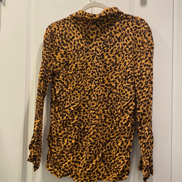 & other stories leopard print button down - Picture 4 of 5